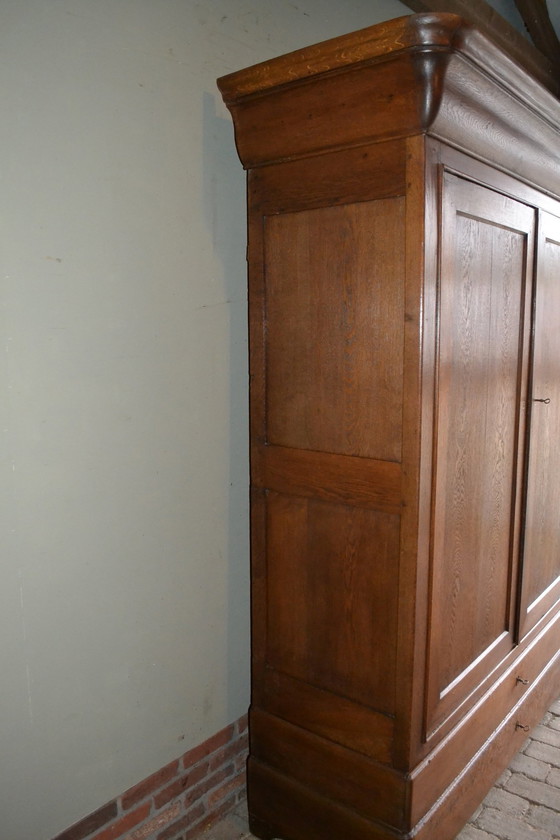 Image 1 of Antique Oak Louis Philippe Cupboard