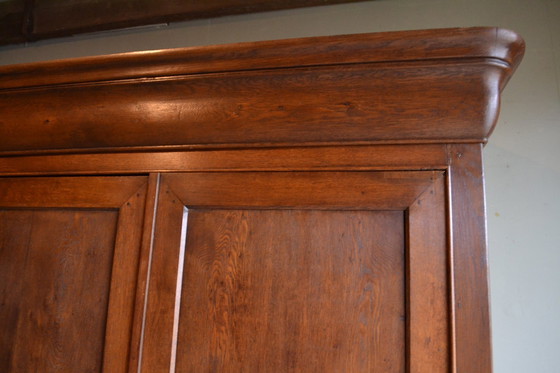 Image 1 of Antique Oak Louis Philippe Cupboard