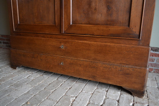 Image 1 of Antique Oak Louis Philippe Cupboard