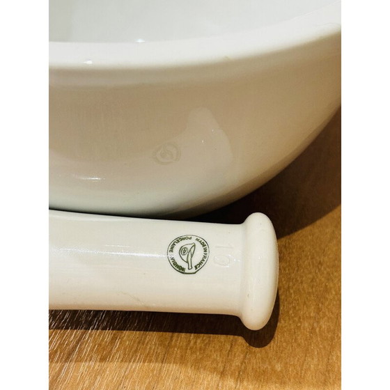 Image 1 of Vintage porcelain mortar and pestle, France