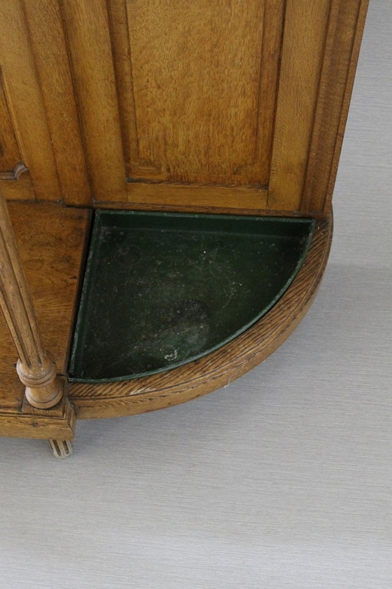 Image 1 of Art Nouveau Oak Hall Stand 1900S