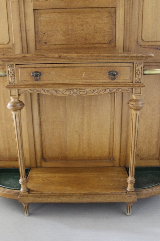 Image 1 of Art Nouveau Oak Hall Stand 1900S