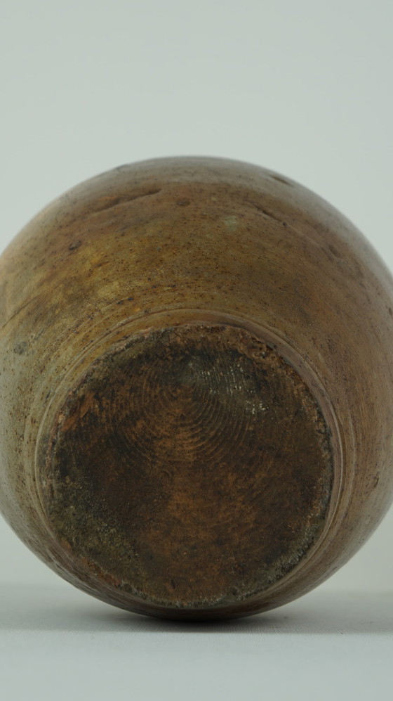 Image 1 of Brown earthenware pitcher with 1 ear