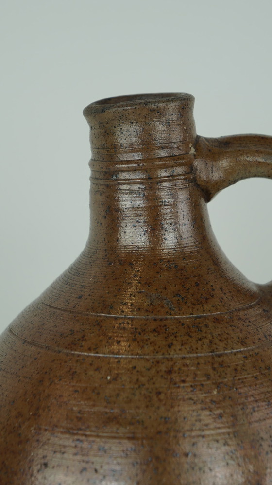 Image 1 of Brown earthenware pitcher with 1 ear