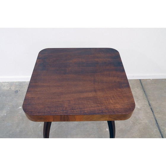 Image 1 of Vintage spider table H259 in walnut by Jindřich Halabala, Czechoslovakia 1950