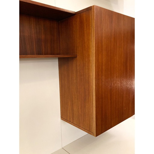Vintage wall unit wood, Germany 1970