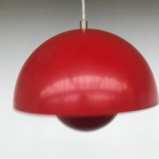 Image 1 of Pendant Lamp Flowerpot Red