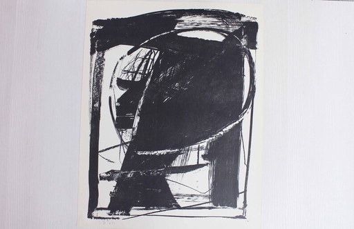 Lithograph by Swiss artist Bernd Völkle 1963