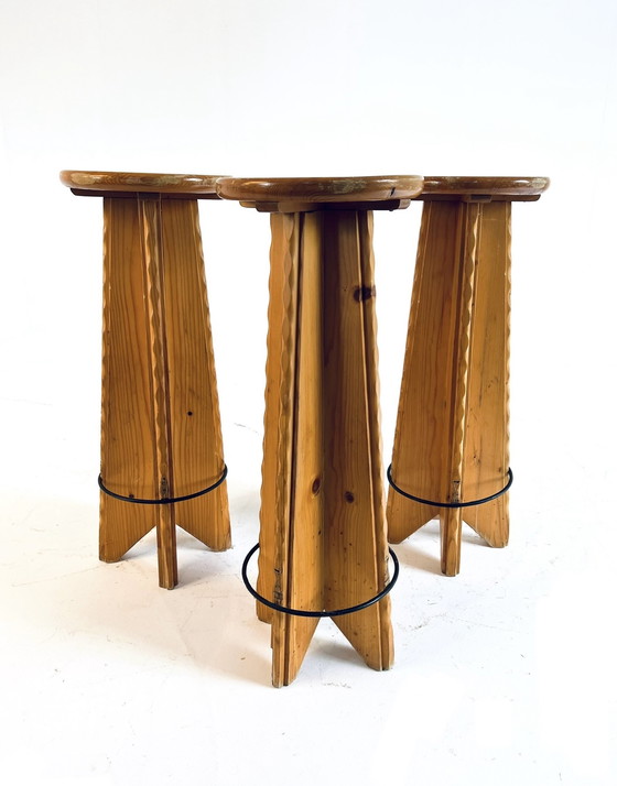 Image 1 of 3X Brutalist Barstool