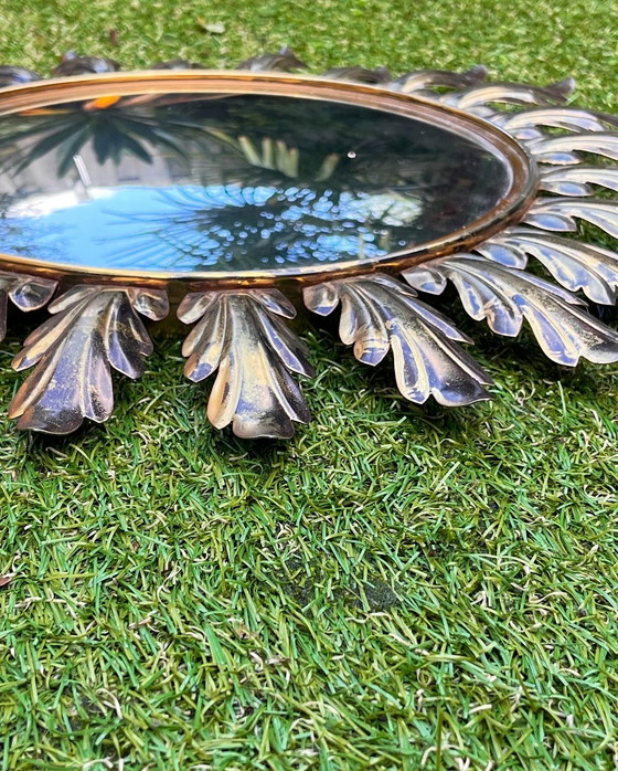 Image 1 of Vintage Deknudt sunburst witch eye sunburst mirror