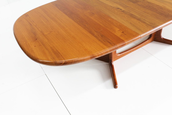 Image 1 of Table de salle à manger ovale vintage Glostrup Danish 1960s