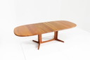 Table de salle à manger ovale vintage Glostrup Danish 1960s