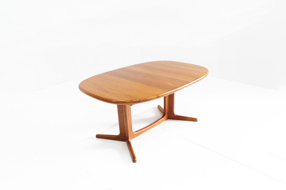Image 1 of Table de salle à manger ovale vintage Glostrup Danish 1960s