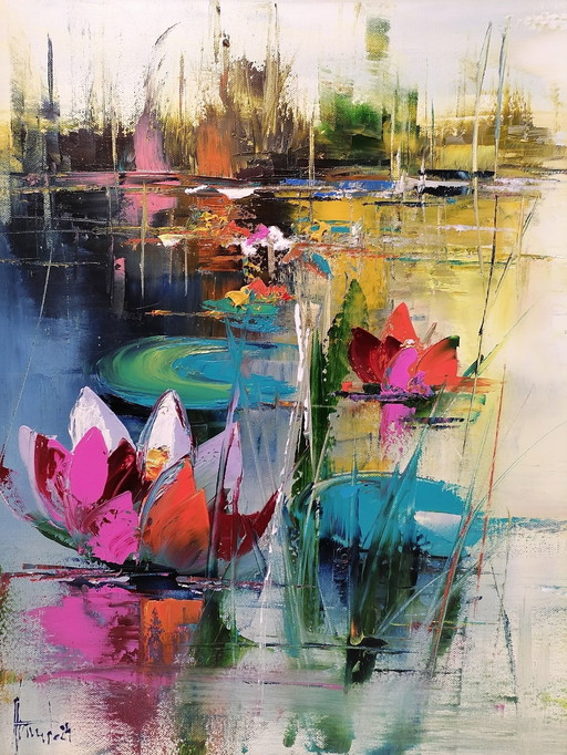 Alfred Aniol "Water Lilies"