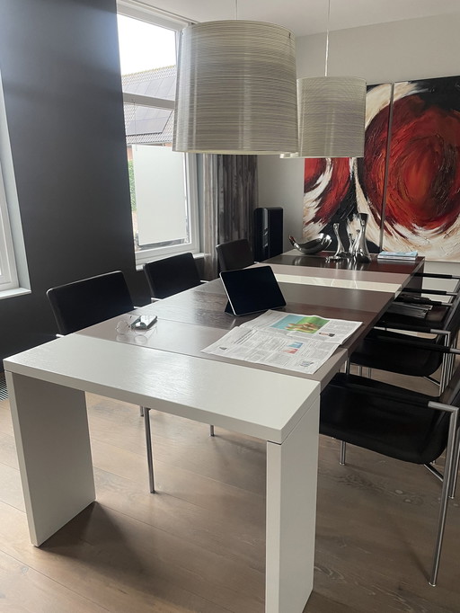 Castelijn Lv Dining Table With Various Material Strips - Multicolor.