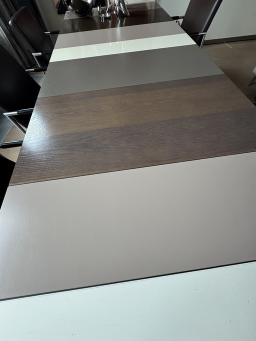 Castelijn Lv Dining Table With Various Material Strips - Multicolor.