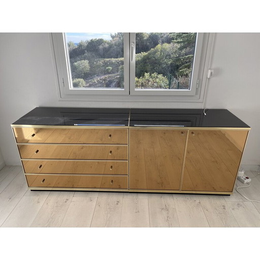 Vintage modular sideboard by Renato Zevi, 1970
