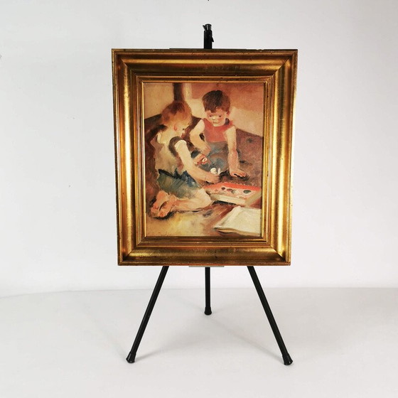 Image 1 of Vintage oil painting by Carl Gustav Ludvig Jacobsen, Denmark