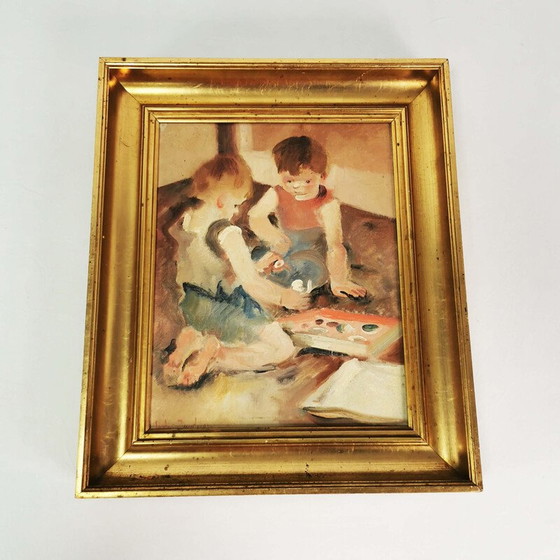 Image 1 of Vintage oil painting by Carl Gustav Ludvig Jacobsen, Denmark