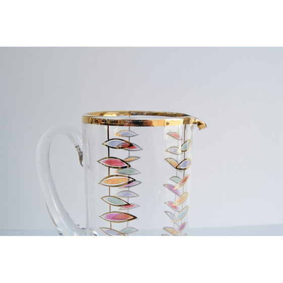 Image 1 of Vintage glass jug, Czechoslovakia 1960s