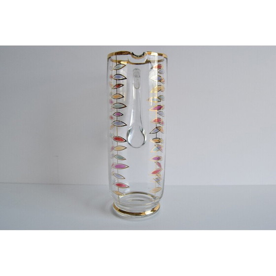 Image 1 of Vintage glass jug, Czechoslovakia 1960s
