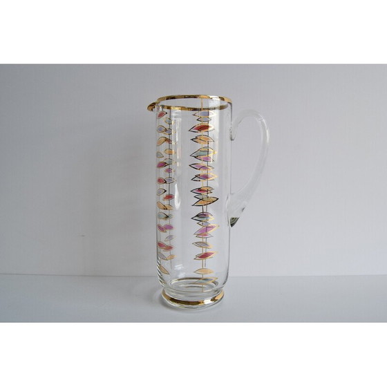 Image 1 of Vintage glass jug, Czechoslovakia 1960s