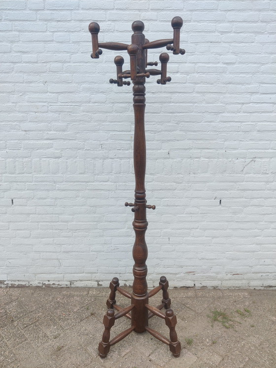 Antique standing coat rack hot sale