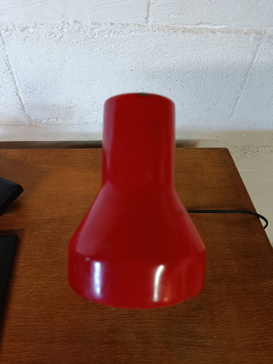 Image 1 of Lampada da scrivania rossa vintage 