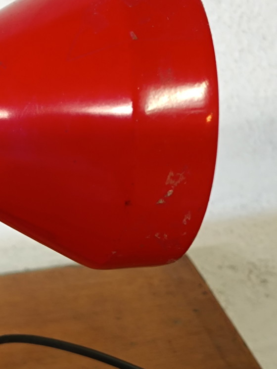 Image 1 of Lampada da scrivania rossa vintage 