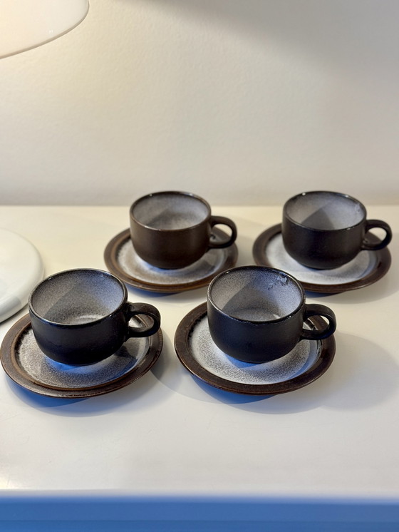 Image 1 of Vintage Cups & Saucers Ceramano West Germany 50S 60S