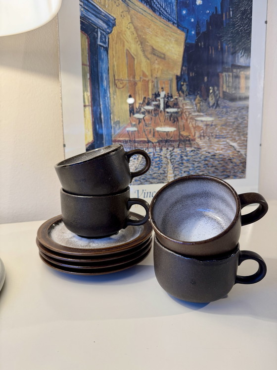 Image 1 of Vintage Cups & Saucers Ceramano West Germany 50S 60S