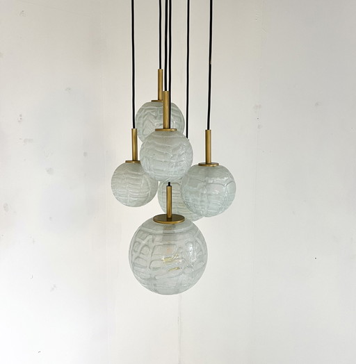 Cascade Pendant Lamp, Ice Crystal, Doria Leuchten