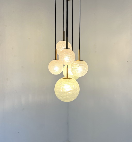 Cascade Pendant Lamp, Ice Crystal, Doria Leuchten