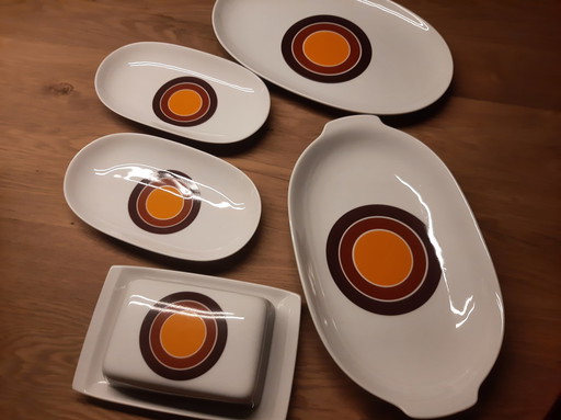 Vintage Bowls And Butter Plates