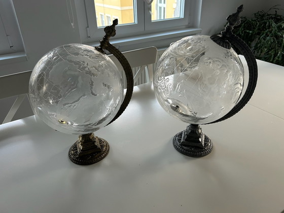 Image 1 of Globo d'epoca inciso a mano