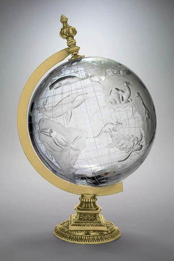 Image 1 of Globo d'epoca inciso a mano