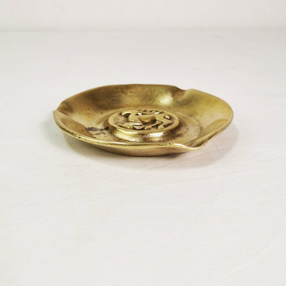 Image 1 of Vintage brass ashtray, Denmark 1950s