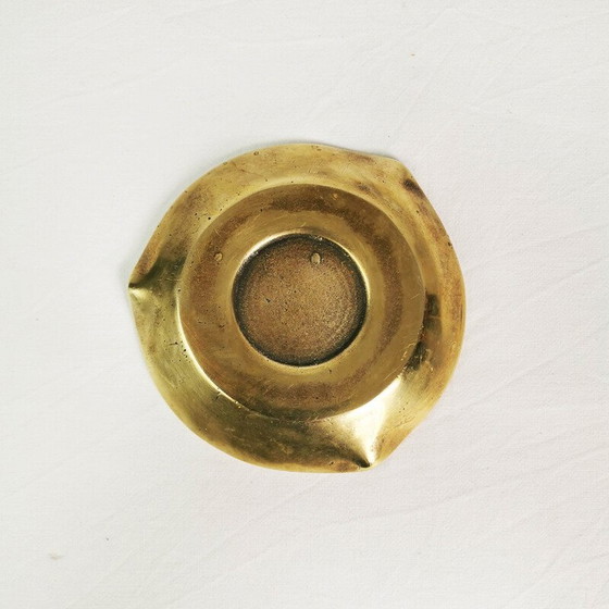 Image 1 of Vintage brass ashtray, Denmark 1950s