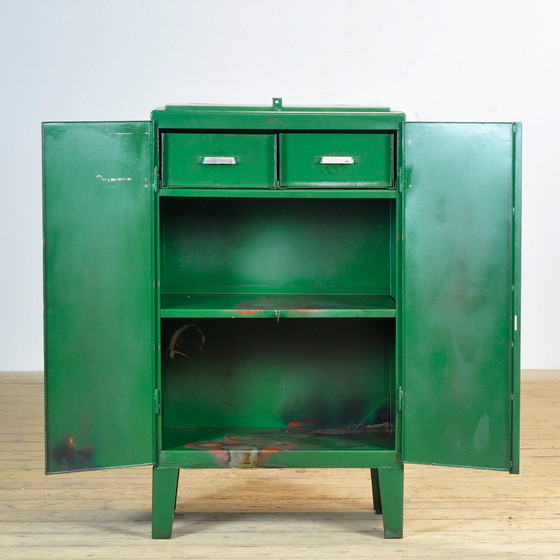 Image 1 of Industrial Iron Cabinet, 1960S