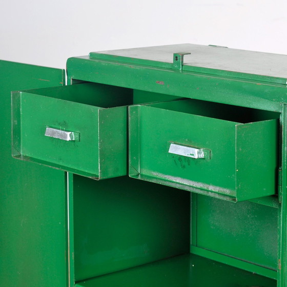 Image 1 of Industrial Iron Cabinet, 1960S