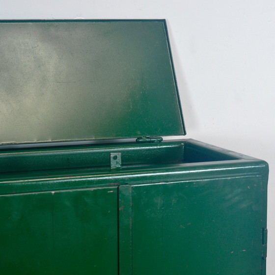 Image 1 of Industrial Iron Cabinet, 1960S