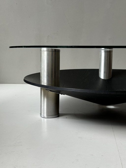 Vintage Aluminum Coffee Table, 1970