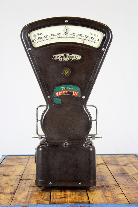 Image 1 of Large Bakelite Grocery Scale, 1930S