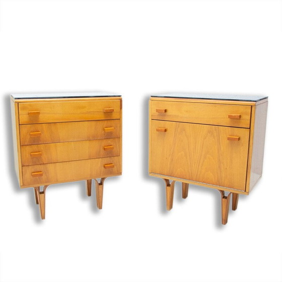 Image 1 of Pair of mid century night stands by Frantisek Mezulanik, 1970s