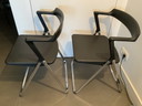 2x chaises pliantes vintage fin des années 70 - Comput Per Skipper