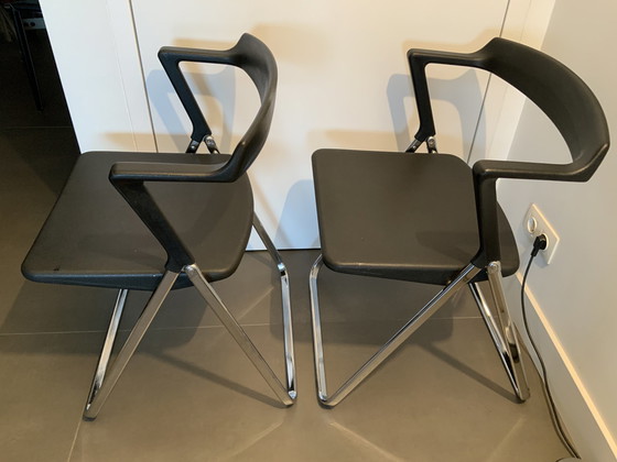 Image 1 of 2x Vintage folding chairs late 1970s - Comput Per Skipper