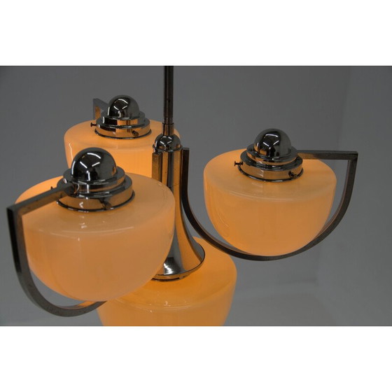 Image 1 of Lampadario Art Déco vintage a 4 fiamme, 1930