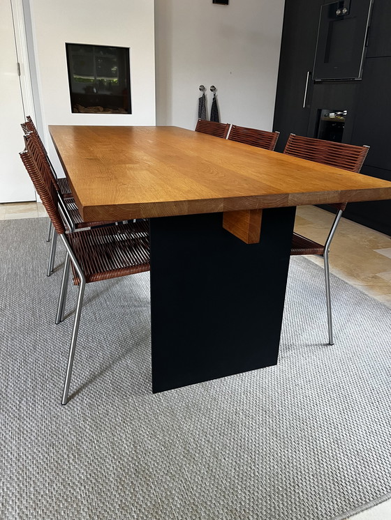 Image 1 of van Rossum table + 6x Bonancina chair