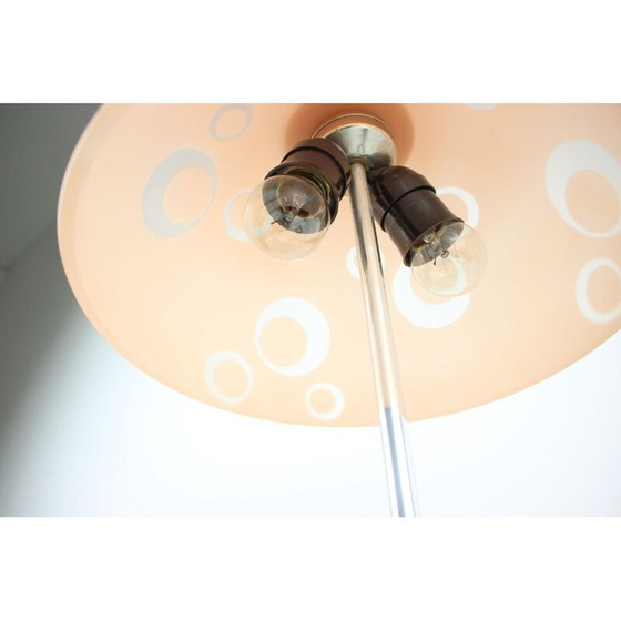 Image 1 of Vintage metal and glass table lamp by Kámen, Czechoslovakia 1950