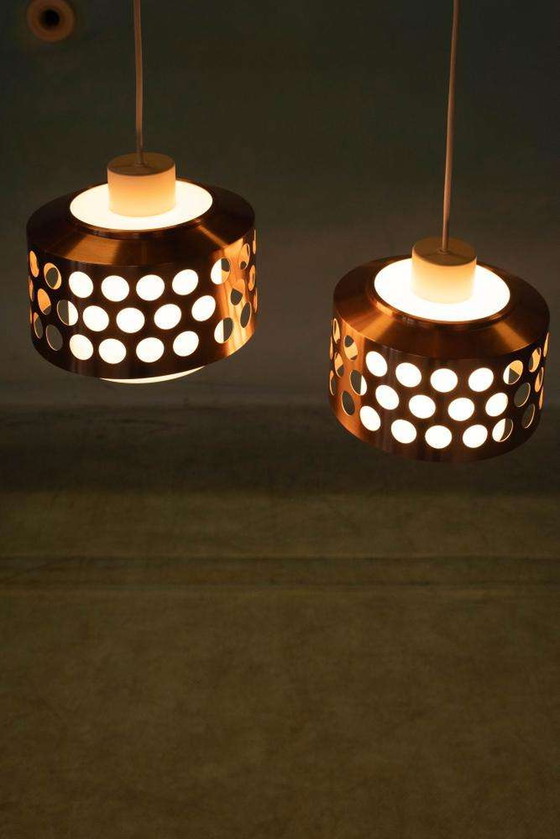 Image 1 of Space age pendant lamps 1960s/70s, Swedish light pendant